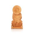 Buddha Statue - 8 x 4 Inches | Buddha Murti  Buddha Idol  Wooden Statue for Home  235 Gms For Discount