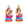 Lakshmi Saraswathi Clay Golu Bommai Pair - 8 Inches | Giri Golu Doll  Navaratri Golu Bomma Gombe Bommai Online now