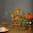 Ashtavinayak Ganesh Murti - 9 x 6 Inches | Antique Brass Idol  Ganpati Idol  Vinayaka Statue for Pooja  4.740 Kgs Discount