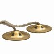 Brass Hand Cymbals - 2.5 Inches | Brass Manjira Taal  Talam With Rope  Brass Jalra for Kirtan  115 Gms Approx For Discount