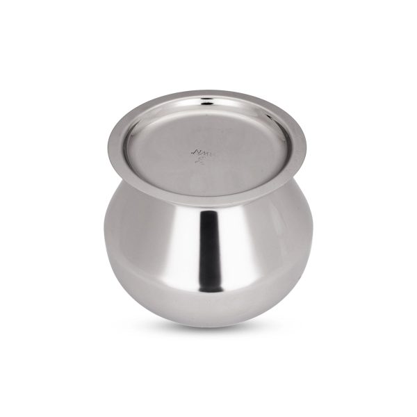 Pot with Lid - 4.5 x 4.5 Inches | Pongal Handi  Stainless Steel Pot  Cooking Pot for Home  305 Gms Approx Online