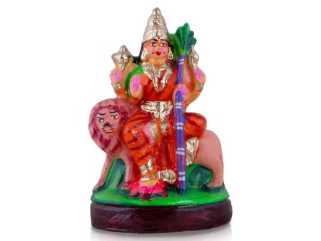 Durga Clay Golu Bommai - 8 x 5 Inches | Giri Golu Doll  Navaratri Golu Bomma Gombe Bommai Sale