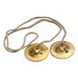 Brass Hand Cymbals - 2.5 Inches | Brass Manjira Taal  Talam With Rope  Brass Jalra for Kirtan  115 Gms Approx For Discount