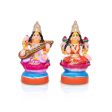 Lakshmi Saraswathi Clay Golu Bommai Pair - 8 Inches | Giri Golu Doll  Navaratri Golu Bomma Gombe Bommai Online now