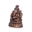 Pagdi Ganesh Murti - 13.5 x 10 Inches | Copper Oxidised Ganpati Idol  Vinayaka Statue for Pooja  1.395 Kgs Fashion