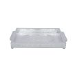 Decorative Tray - 1.5 x 12 x 8 Inches | Wooden Plate  Silver Polish Thali Tray for Pooja  660 Gms Approx Sale