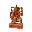 Durga Murti Sitting On Lion - 8 x 5 Inches | Wooden Statue  Durga Idol  Durga Statue for Pooja Sale