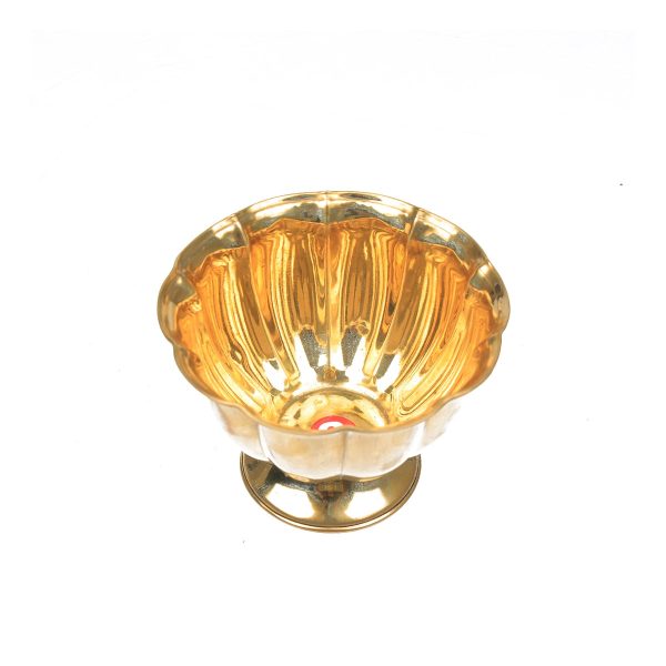 Chandan Cup With Base - 3 x 4 Inches | Brass Cup  Chandan Bowl for Pooja  50 Gms Approx Online Sale