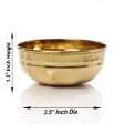 Brass Cup - 1.5 x 3.5 Inches | Brass Bowl  Pooja Cup  Pooja Bowl for Home  30 Gms Approx For Discount