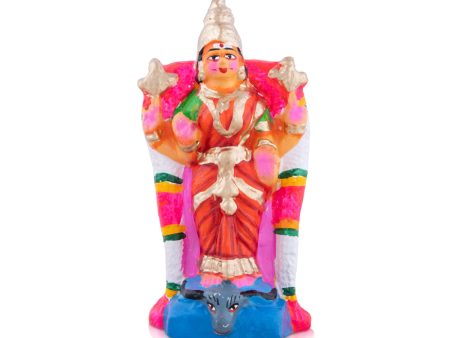 Kanaga Durgai Clay Golu Bommai - 8 x 6.5 Inches | Giri Golu Doll  Navaratri Golu Bomma Gombe Bommai For Sale