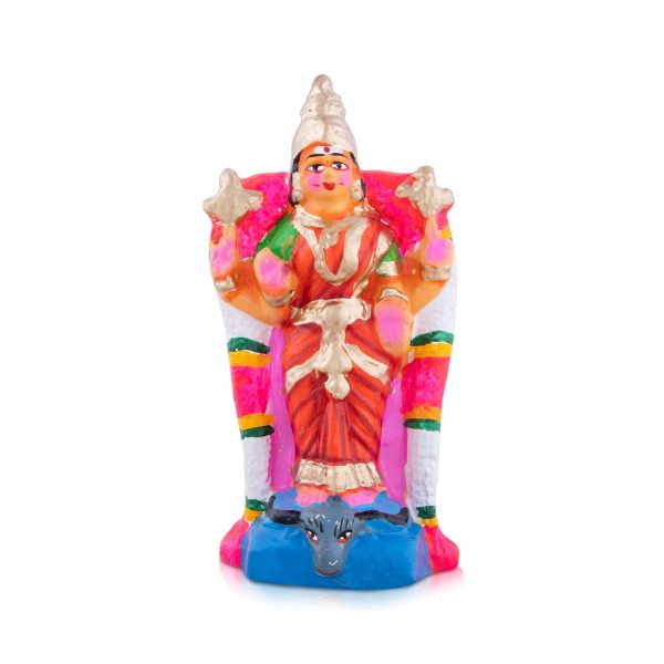 Kanaga Durgai Clay Golu Bommai - 8 x 6.5 Inches | Giri Golu Doll  Navaratri Golu Bomma Gombe Bommai For Sale