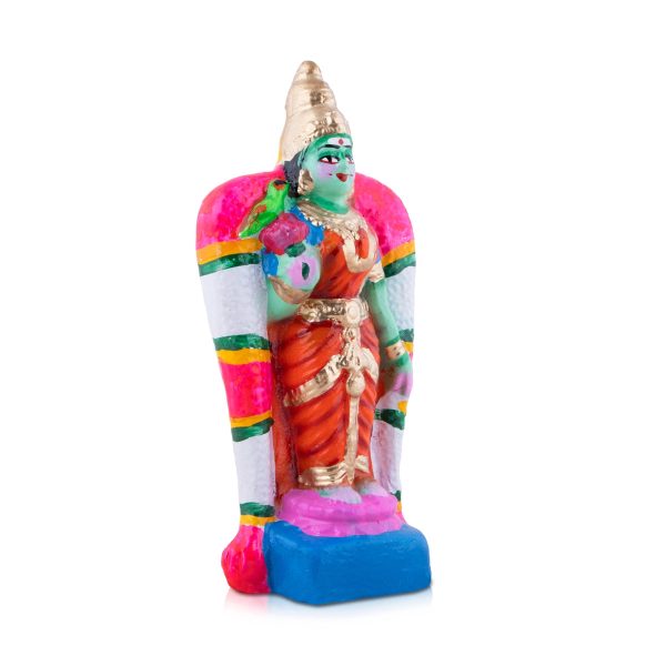 Meenakshi Clay Golu Bommai - 8 x 3.5 Inches | Giri Golu Doll  Navaratri Golu Bomma Gombe Bommai For Discount