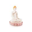 Buddha Statue - 12 x 8 Inches | Resin Statue  Sitting Buddha Murti  Painted Buddha Idol for Home Online now