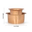 Davara Tumbler Set - 3 x 4 Inches | Copper Tumbler & Dabara Set  Coffee Dabara Set for Home  130 Gms Approx For Cheap