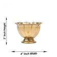 Chandan Cup With Base - 3 x 4 Inches | Brass Cup  Chandan Bowl for Pooja  50 Gms Approx Online Sale