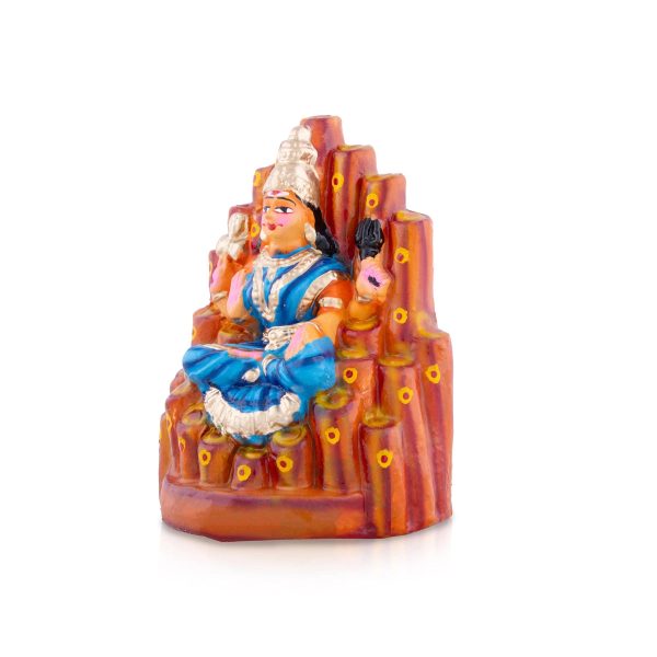 Puthu Amman Clay Golu Bommai - 8 x 6 Inches | Giri Golu Doll  Navaratri Golu Bomma Gombe Bommai For Sale