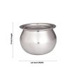 Pot with Lid - 5 x 6.5 Inches | Dal Handi  Stainless Steel Pot  Cooking Pot for Home  505 Gms Approx For Cheap