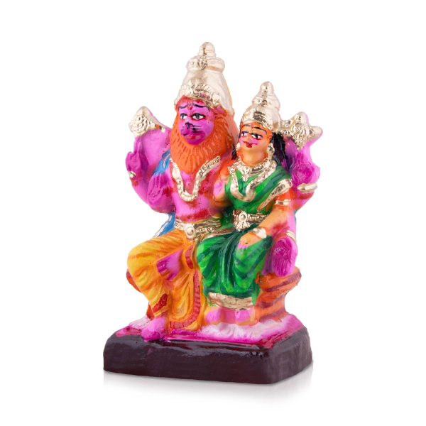 Lakshmi Narasimhar Clay Golu Bommai - 8 x 5 Inches | Giri Golu Doll  Navaratri Golu Bomma Gombe Bommai Online Sale