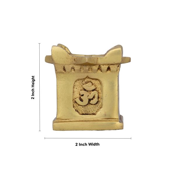 Tulsi Deep - 2 x 2 Inches | Antique Brass Lamp  Brass Vilakku for Pooja  235 Gms Approx Sale