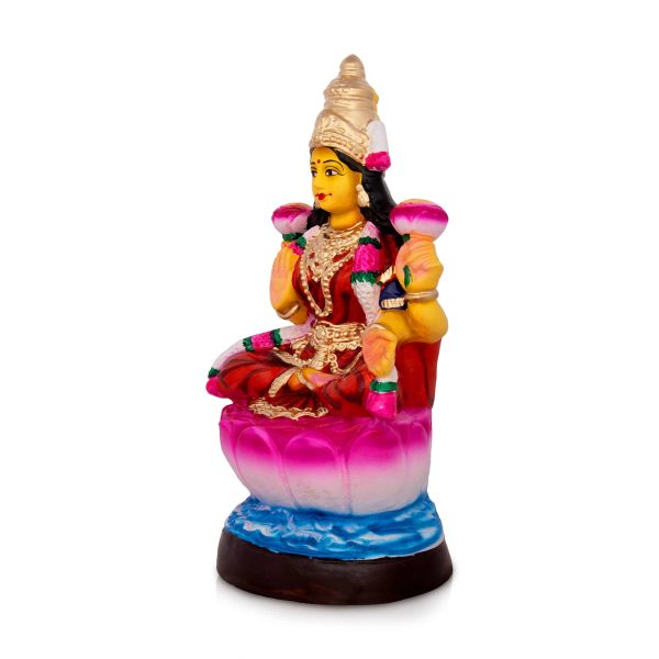 Lakshmi Idol Paper Mache Golu Bommai - 13 x 8.5 Inches | Giri Golu Doll  Navaratri Golu Bomma Gombe Bommai Supply