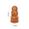 Buddha Statue - 12 x 6 Inches | Buddha Murti  Buddha Idol  Wooden Statue for Home  1.080 Kgs Online