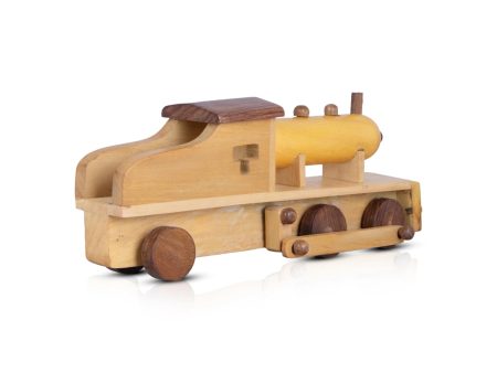 Steam Engine Toy - 4 x 10.5 Inches | Steam Train Toy  Wooden Toy Car  Wooden Car for Kids Discount