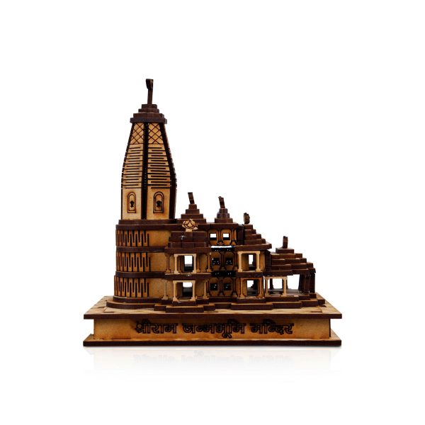 Ayodhya Ram Temple with LED - 6 x 5.5 Inches | Ayodhya Ram Mandir for Home Decor Cheap