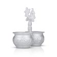 2 Cups Chomukha With Annam Handle - 5 x 5 Inches | German Silver Panchwala  Kumkum Holder for Pooja  170 Gms on Sale