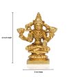 Laxmi Murti  - Square Base - 3.5 x 3 Inches | Brass Idol  Lakshmi Idol  Lakshmi Murti  Lakshmi Statue for Pooja Cheap