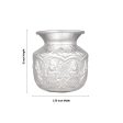 Ashtalakshmi Chombu - 5 x 3.75 Inches | German Silver Lota  Ashtalakshmi Kalasam for Pooja  200 Gms Approx on Sale