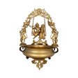 Flower Pot With Radha Krishna - 22 x 12 Inches | Brass Urli With Stand  Uruli for Living Room  12.060 Kgs Approx on Sale