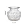 Ashtalakshmi Chombu - 5.5 x 4.5 Inches | German Silver Lota  Ashtalakshmi Kalasam for Pooja  280 Gms Approx For Cheap