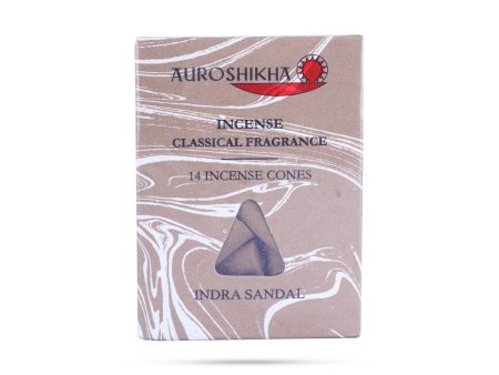 Auroshikha Indra Sandal Incense Cones - 14 Pcs | Incense Classical Fragrance Dhoop Cones  Sambrani Cones on Sale