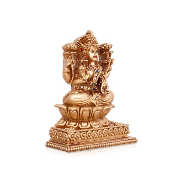 Laxmi Murti - 4.5 x 3.5 Inches | Gold Polish Laxmi Statue  Resin Idol for Pooja  150 Gms Approx For Cheap