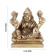 Laxmi Idol - 2 x 2 Inches | Antique Brass Idol  Lakshmi Idol  Lakshmi Murti for Pooja  190 Gms Approx on Sale