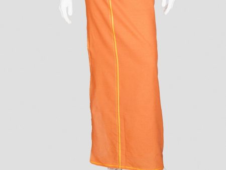 Cotton Veshti - 2 Mtrs | Kambi Karai Border Dhoti  Kavi Colour Vesti for Men Cheap