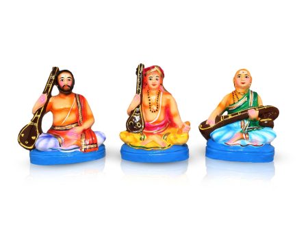 Sangeetha Mummoorthigal Clay Golu Bommai Set - 7 x 6 Inches | Giri Golu Doll  Navaratri Golu Bomma Gombe Bommai Online Sale