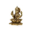 Laxmi Murti  - 3.5 x 2.75 Inches |  Brass Idol  Lakshmi Idol  Lakshmi Murti  Lakshmi Statue for Pooja Online