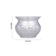 Chandan Cup - 2 x 2.5 Inches | German Silver Cup  White Metal Bowl for Pooja  65 Gms Approx For Discount