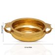 Brass Urli - 2 x 6.5 Inches | Uruli  Brass Bowl  Flower Pot for Home For Sale