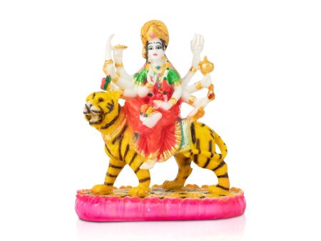 Durga Murti - 6 x 5 Inches | Marble Dust Murti  Durga Idol for Pooja Discount