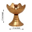 Brass Deep - 2 x 2 Inches | Gulab Jyoti Diya  Lotus Design Lamp  Vilakku for Pooja Online Hot Sale