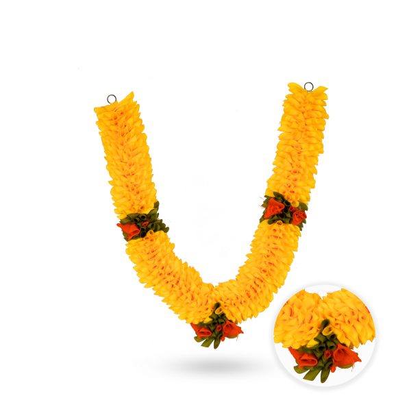 Artificial Flower Garland - 20 Inches | Flower Toran  Artificial Mala for Photo Frame  Assorted Design & Colour Online Sale