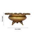 Flower Pot With Leg - 7 x 15 Inches | Brass Urli  Flower With Diya Design Uruli for Living Room  8.140 Kgs Approx Hot on Sale