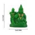 Laxmi Kuber Statue - 3 x 4 Inches Green | Resin Lakshmi Kuber Idol  Laxmi Kuber Idol for Pooja Supply