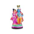 Radha Krishna Clay Golu Bommai - 12 x 7 Inches | Giri Golu Doll  Navaratri Golu Bomma Gombe Bommai Cheap