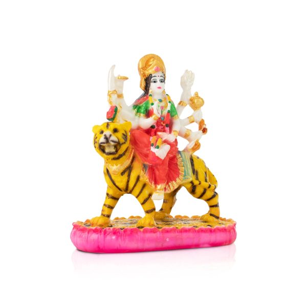 Durga Murti - 6 x 5 Inches | Marble Dust Murti  Durga Idol for Pooja Discount