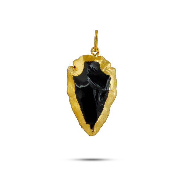 Arrowhead Pendant - Black Obsidian | Dollar  Locket  Jewellery for Men & Women  Assorted Colour on Sale