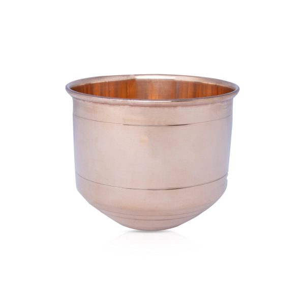 Copper Vattil - 4 x 5 Inches | Copper Vessel  Copper Bowl  Copper Cup for Pooja  280 Gms Approx Online Hot Sale