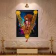 VIP Malai - 31 Inches | Three Line Scented Wooden Mala  Garland for Photo Frame Supply